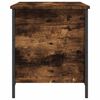 vidaXL Storage Bench Smoked Oak 80x42.5x50 cm Engineered Wood