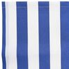 vidaXL Awning Replacement Fabric Blue and White 380 x 195 cm Polyester