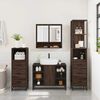 vidaXL 4 Piece Bathroom Furniture Set Brown Oak Engineered Wood