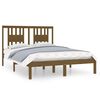 vidaXL Bed Frame without Mattress Honey Brown Solid Wood Small Double