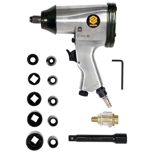 VOREL 16 Piece Air Impact Kit 1/2