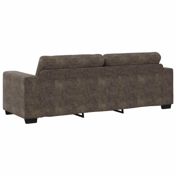 vidaXL Sofa Dark Grey 221 x 80 x 80 cm Fabric