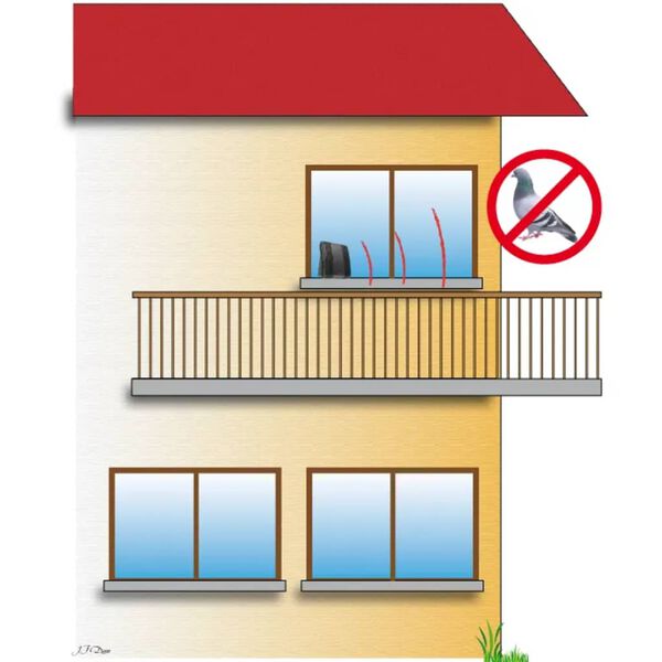 WEITECH Ultrasonic Bird Repeller 20-40 m²