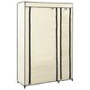 vidaXL Folding Wardrobes 2 pcs Cream 110x45x175 cm Fabric