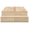 vidaXL Storage Bed Frame with Drawer Sonoma Oak 75 cm Engineered Wood