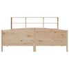 vidaXL Bookcase Bed without Mattress 180x200 cm Super King Solid Wood Pine