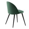Venture Home Dining Chairs 2 pcs Velvet Velvet Black and Green