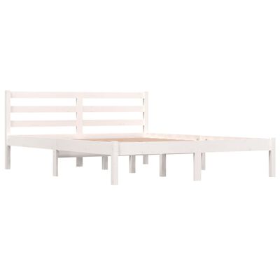 vidaXL Day Bed Solid Wood Pine 140x190 cm White