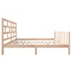 vidaXL Bed Frame without Mattress Solid Wood 200x200 cm (810102+814214)