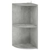vidaXL Corner Shelf 2-Tier 41.5 x 41.5 x 72 cm Engineered Wood