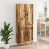 vidaXL Highboard 2 pcs Old Wood Engineered Wood