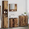 vidaXL Bathroom Furniture Set 4 pcs Old Wood Engineered wood & Metal