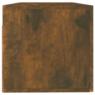 vidaXL Wall Cabinet Smoked Oak 100x36.5x35 cm Engineered Wood