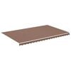 vidaXL Replacement Fabric for Awning Brown 5x3 m