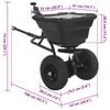 vidaXL Spreader Black 106 x 53 x 75 cm PVC and Steel