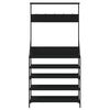vidaXL Clothes Rack with Shoe Storage Black 90x34x184 cm