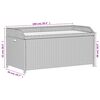 vidaXL Storage Bench Grey 100x50x52 cm Poly Rattan and Acacia Wood