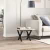 vidaXL Coffee Table Legs X-Frame 30x30x33 cm Steel