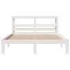 vidaXL Bed Frame with Headboard without Mattress White 120x190 cm Small Double