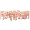 vidaXL 11 Piece Garden Dining Set Solid Wood Douglas