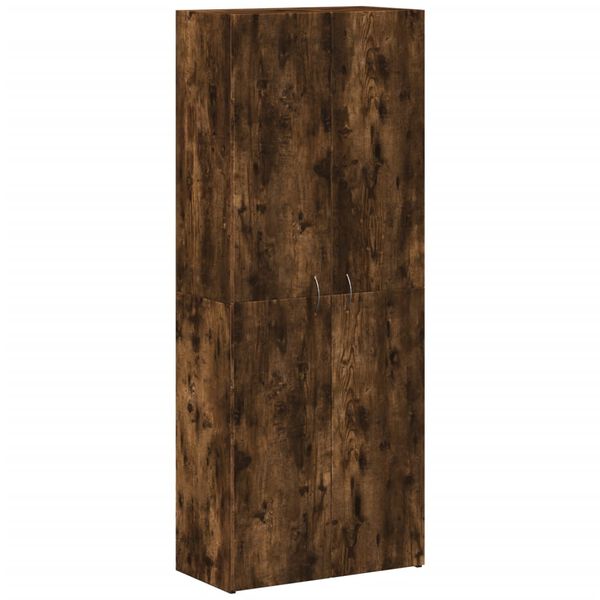 vidaXL File Cabinet Smoked Oak 60x32x153 cm Engineered Wood
