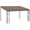 vidaXL Wall-mounted Gazebo 4x3x2.5 m Taupe