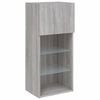 vidaXL TV Cabinets with LED Lights 2 pcs Grey Sonoma 40.5x30x90 cm