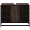 vidaXL Bathroom Sink Cabinet Brown Oak 80x33x60 cm Engineered Wood