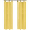 vidaXL Voile Curtains 2 pcs 140x175 cm Yellow