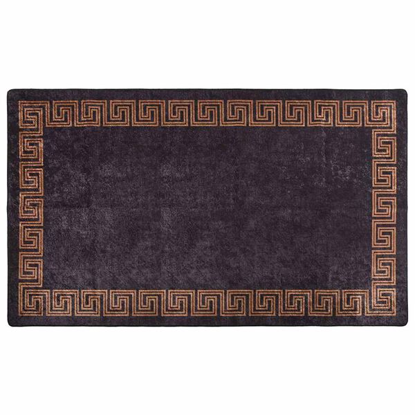 vidaXL Rug Washable 190x300 cm Black and Gold