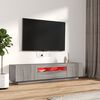 vidaXL 2 Piece TV Cabinet Set with LED Lights Grey Sonoma Engineered Wood