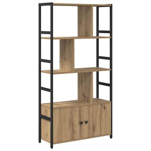 vidaXL Bookshelf 80 x 30 x 155.5 cm Engineered Wood Artisan Oak
