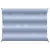 vidaXL Sun Shade Sail Blue and White 7 x 5 m 100% Polyester Oxford