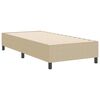 vidaXL Platform Bed Frame Grey Green 80 x 200 cm Fabric