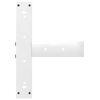 vidaXL Coffee Table Legs T-Shaped&nbsp;2 pcs White 50x25x(42-43) cm Steel