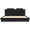 vidaXL Bed Frame with Headboard Black Oak 180 x 200 cm Engineered Wood