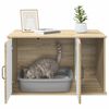 vidaXL Cat House Sonoma 85 x 55 x 50 cm Engineered Wood