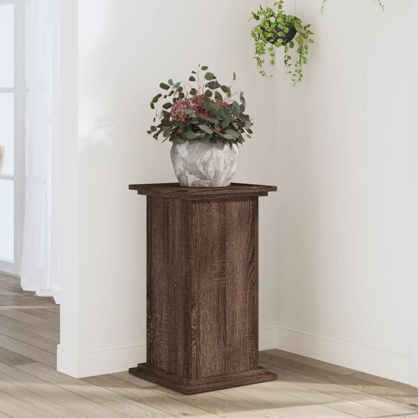 vidaXL Plant Stand Brown Oak 33x33x60 cm Engineered Wood