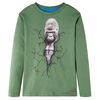 Kids' T-shirt with Long Sleeves Light Khaki 104
