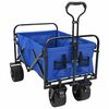 vidaXL Folding Hand Trolley Manual Blue 89 x 63 x 96 cm