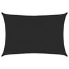 vidaXL Sunshade Sail 160 g/m&sup2; Black 5x7 m HDPE