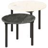 vidaXL Coffee Tables 2 pcs Black and White