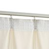 vidaXL Blackout Curtains 2 pcs with Hooks Velvet Cream 140x225 cm