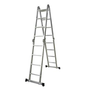 vidaXL Aluminium Step Ladder 8 Steps 150 kg