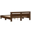 vidaXL Bed Frame without Mattress Brown Oak 160x200 cm