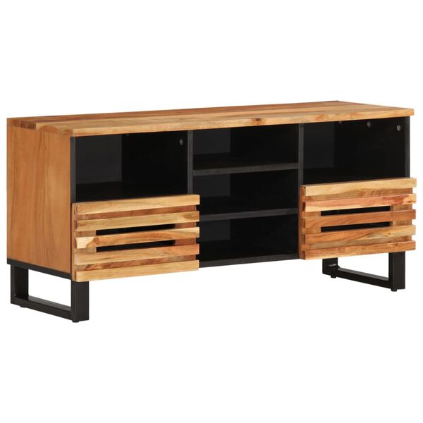 vidaXL TV Cabinet 100x34x46 cm Solid Wood Acacia