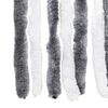 vidaXL Fly Curtain Grey and White 100x200 cm Chenille