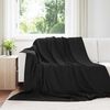 vidaXL Throw Blankets 6 pcs Black 270 x 240 cm Fleece