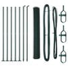 vidaXL Hexagonal Fence with Concrete Base 10 x 0.8 m PVC-Coated Steel