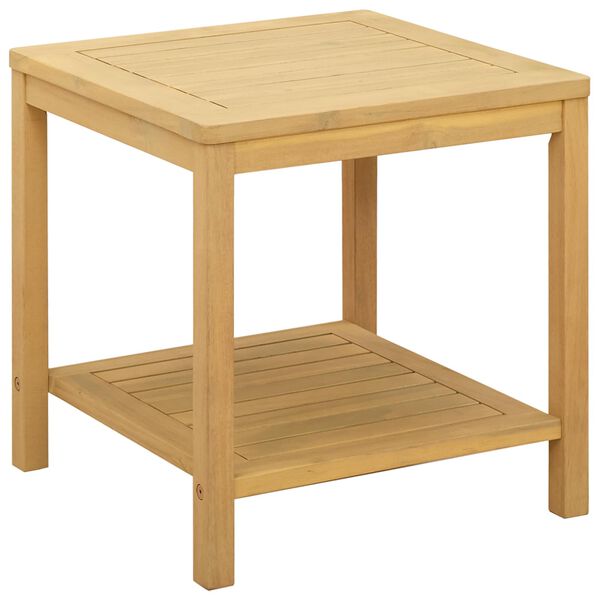 vidaXL Side Table Oil Natural 45 x 45 x 45 cm Solid Acacia Wood